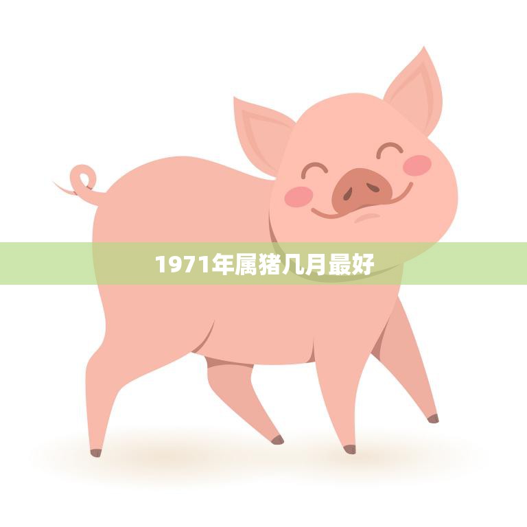 1971年属猪几月最好(猪年逢凶化吉这几个月最顺利)