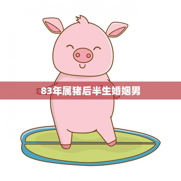 83年属猪后半生婚姻男(如何避免婚姻危机)