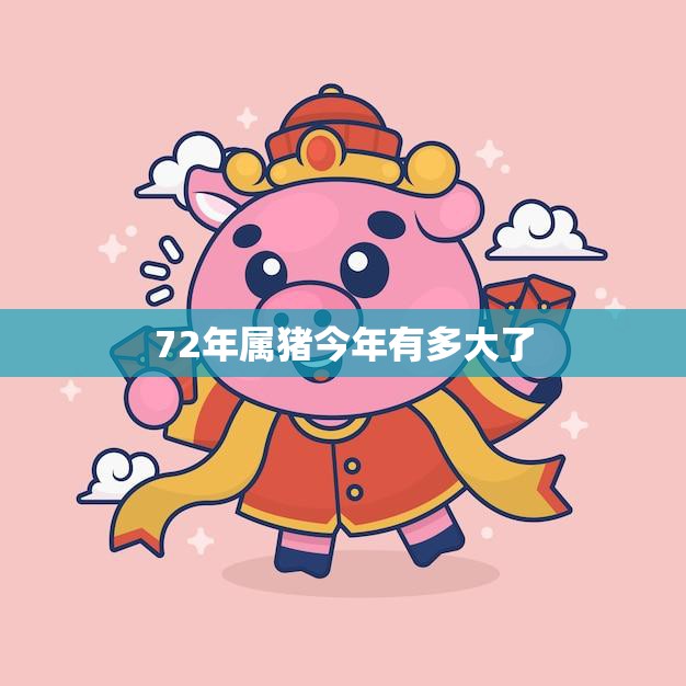 72年属猪今年有多大了(猪年迎来第五十岁如何健康)