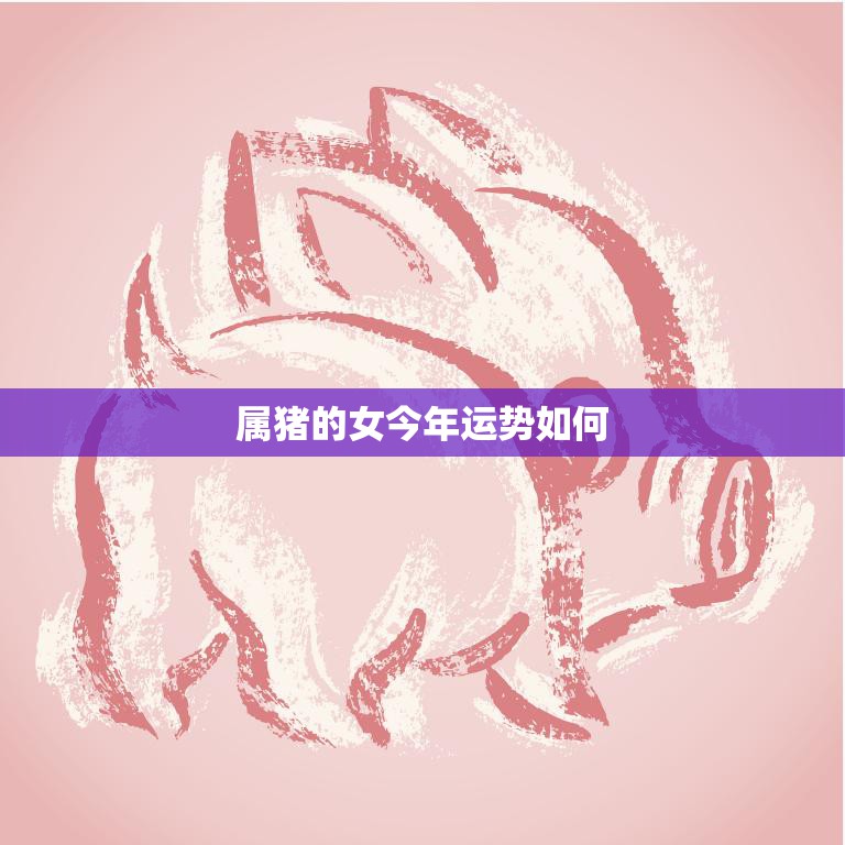 属猪的女今年运势如何(2023年属猪女运势大揭秘)