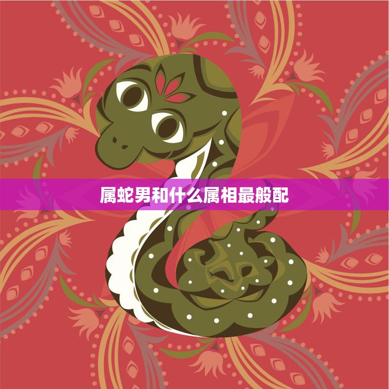 属蛇男和什么属相最般配(完美配对指南)