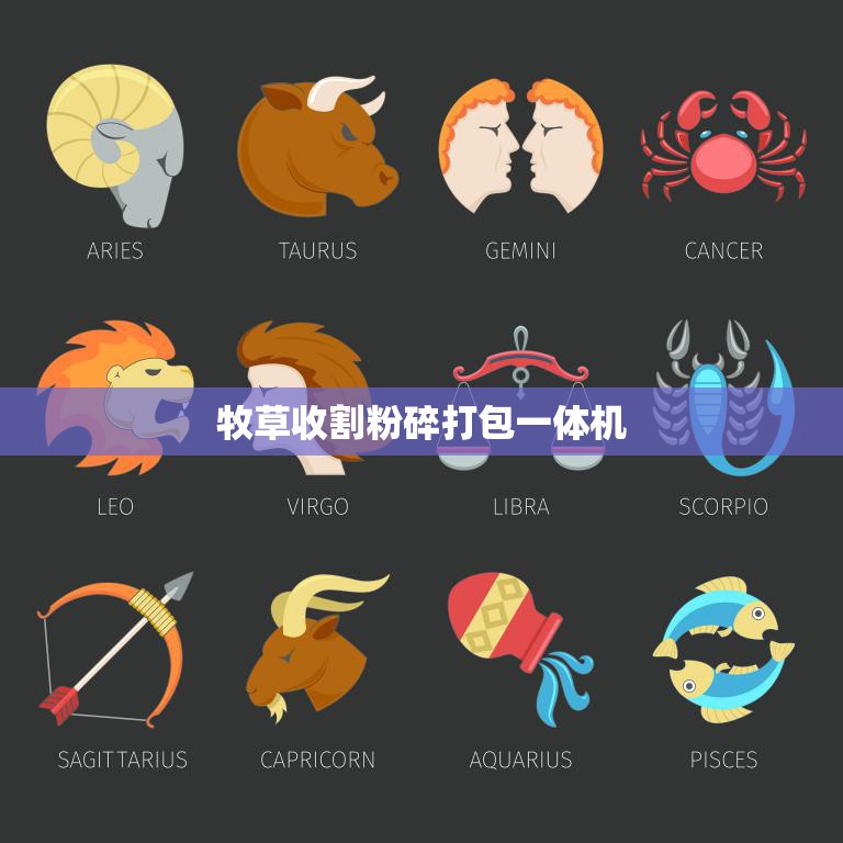 牧草收割粉碎打包一体机(高效收割打包)