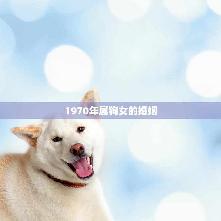 1970年属狗女的婚姻(如何避免婚姻危机)