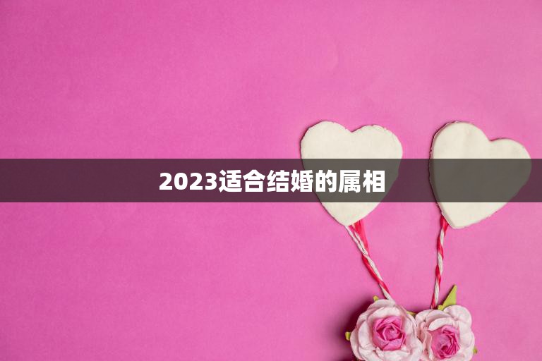 2023适合结婚的属相(幸福婚姻指南哪些属相最适合在2023年结婚)