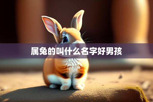 属兔的叫什么名字好男孩(如何选择适合的兔子宝宝名字)
