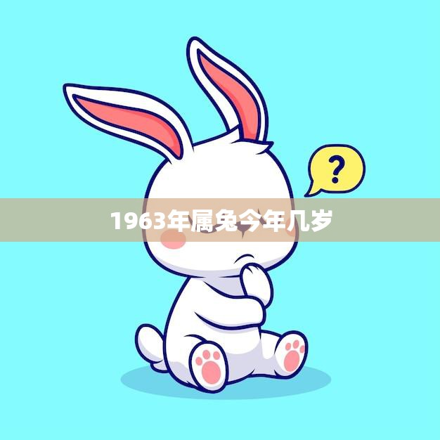 1963年属兔今年几岁(属兔人的年龄计算方法及注意事项)