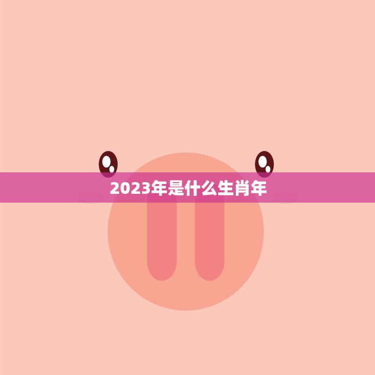 2023年是什么生肖年(探寻属猪人的命运与特点)