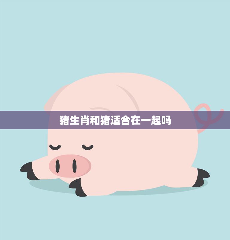 猪生肖和猪适合在一起吗(探讨同属猪的恋爱关系是否靠谱)