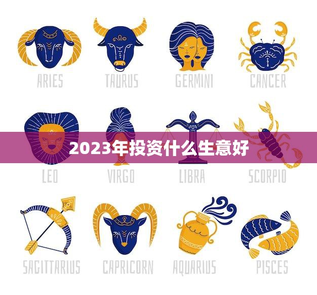 2023年投资什么生意好(未来三年最具潜力的投资机会)