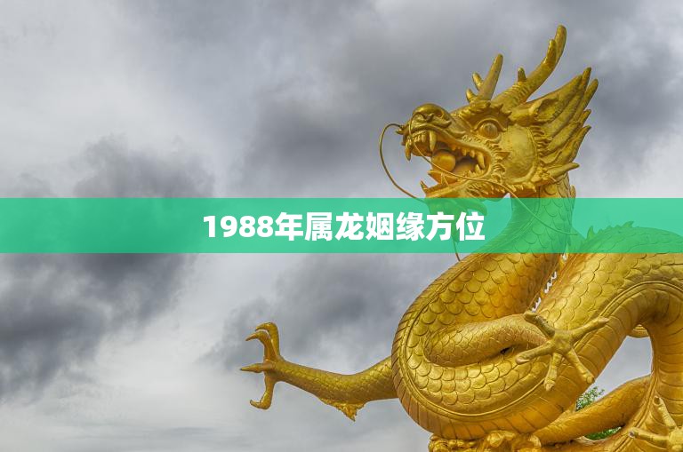 1988年属龙姻缘方位(如何选择最佳婚姻方位)