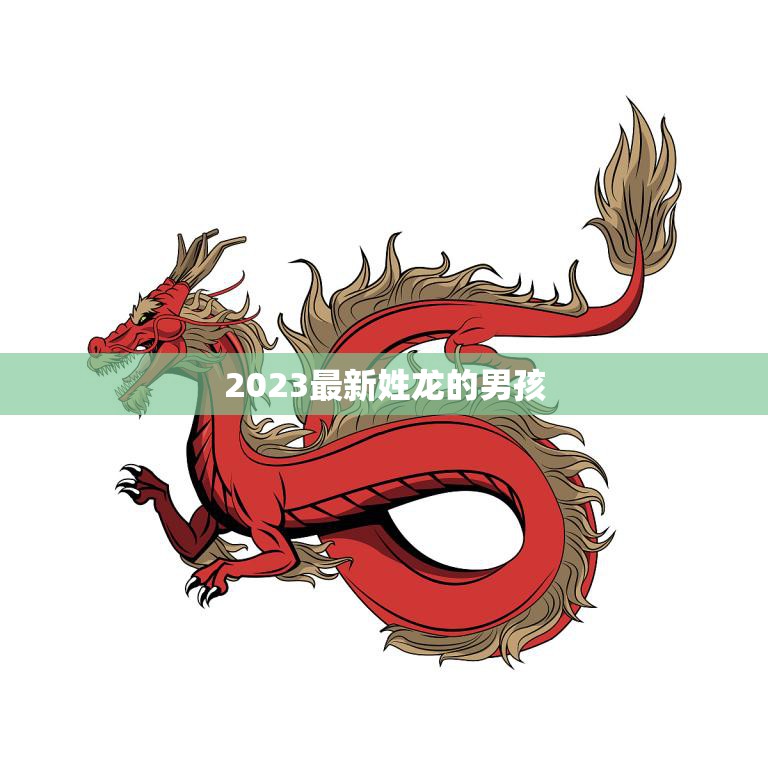 2023最新姓龙的男孩(龙族传承再续新篇章)