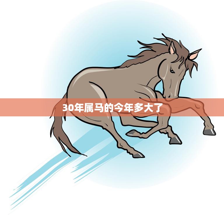 30年属马的今年多大了(马年人迎来大寿)