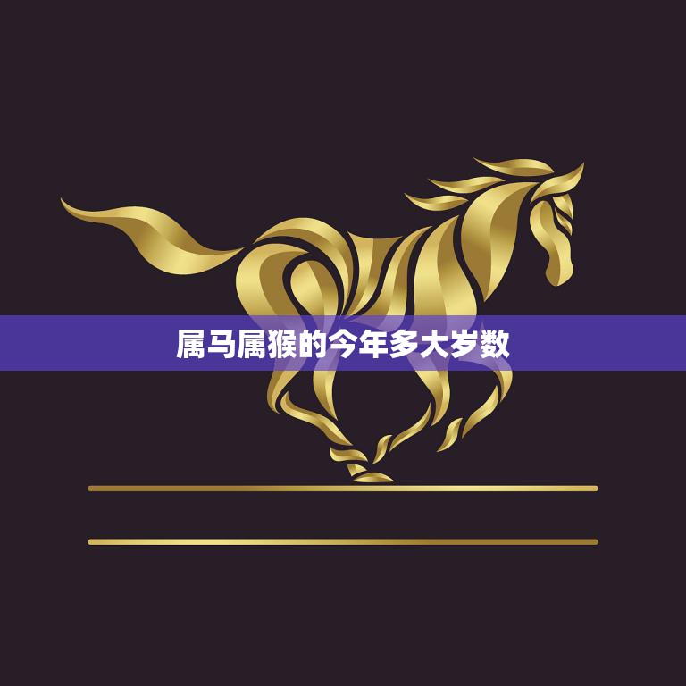 属马属猴的今年多大岁数(解密马猴年龄计算方法大揭秘)