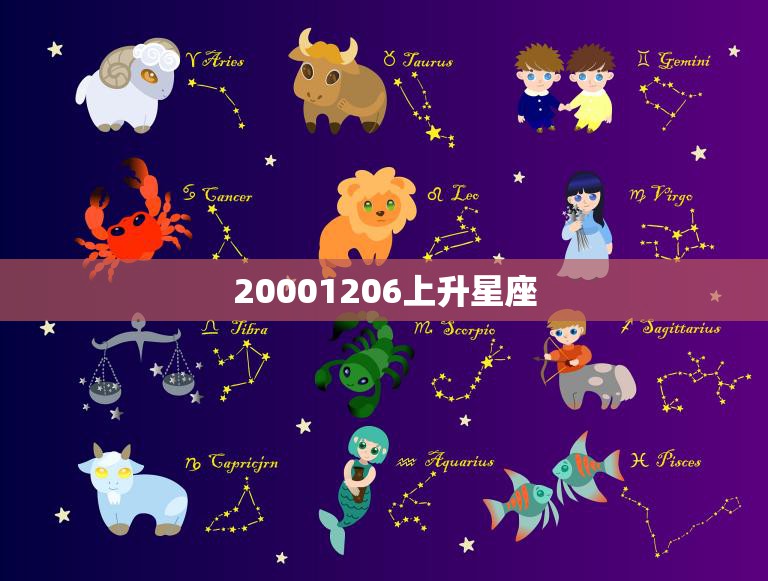 20001206上升星座(探秘你的内在性格特质)