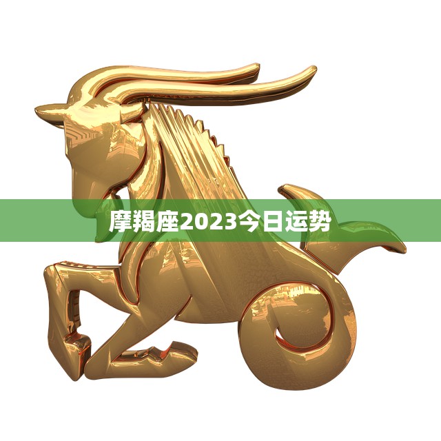 摩羯座2023今日运势(稳步前行财运亨通)