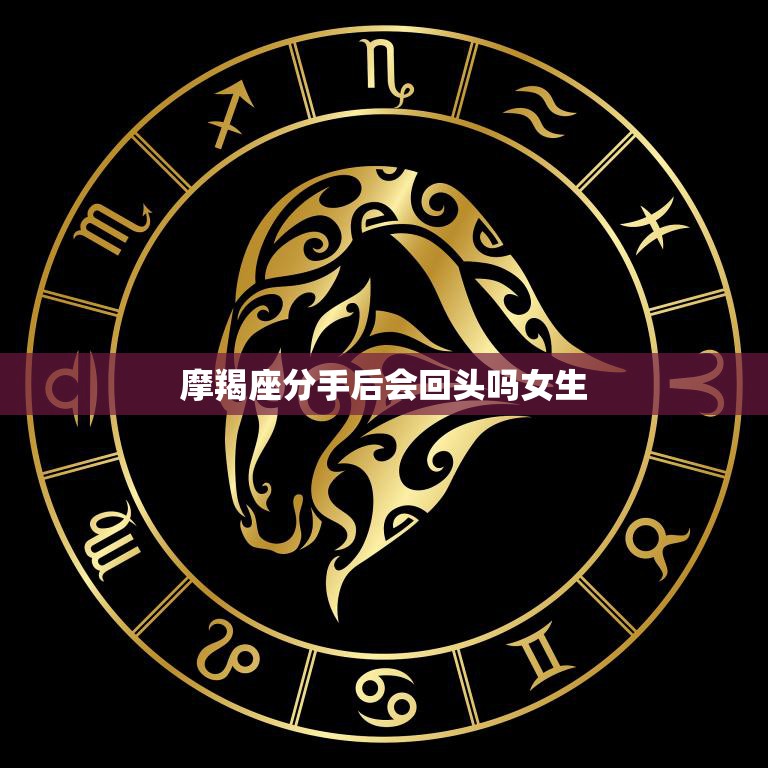 摩羯座分手后会回头吗女生(分手后的机会有多大)
