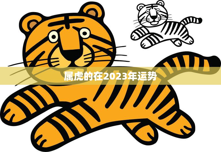 属虎的在2023年运势(大展宏图财源滚滚来)