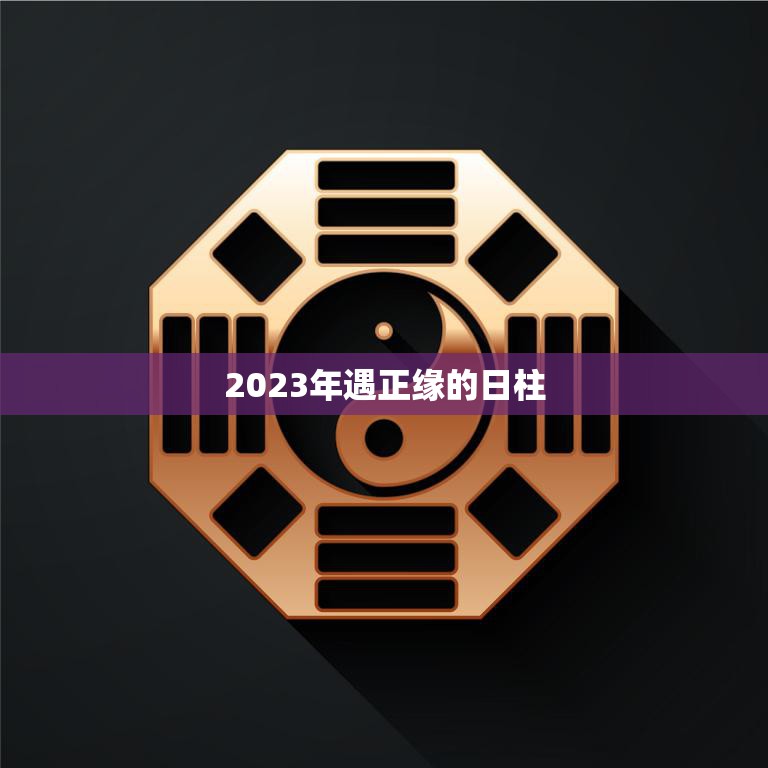 2023年遇正缘的日柱(揭秘如何在命运中找到真爱)