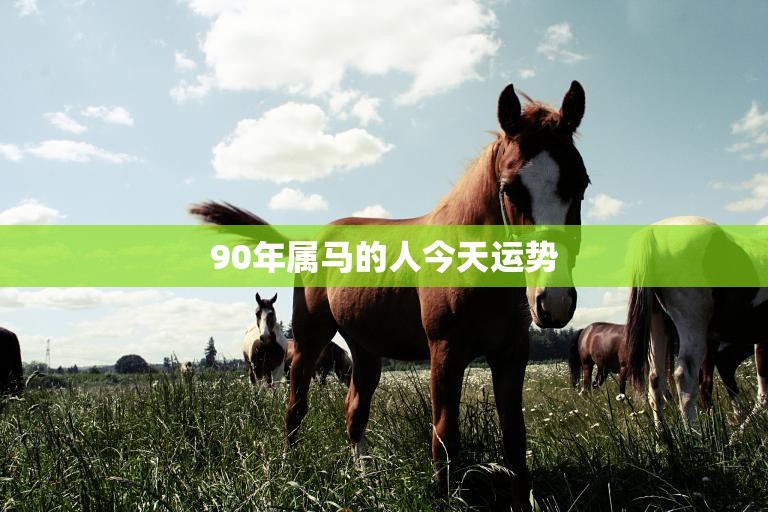 90年属马的人今天运势(马到成功财源滚滚)