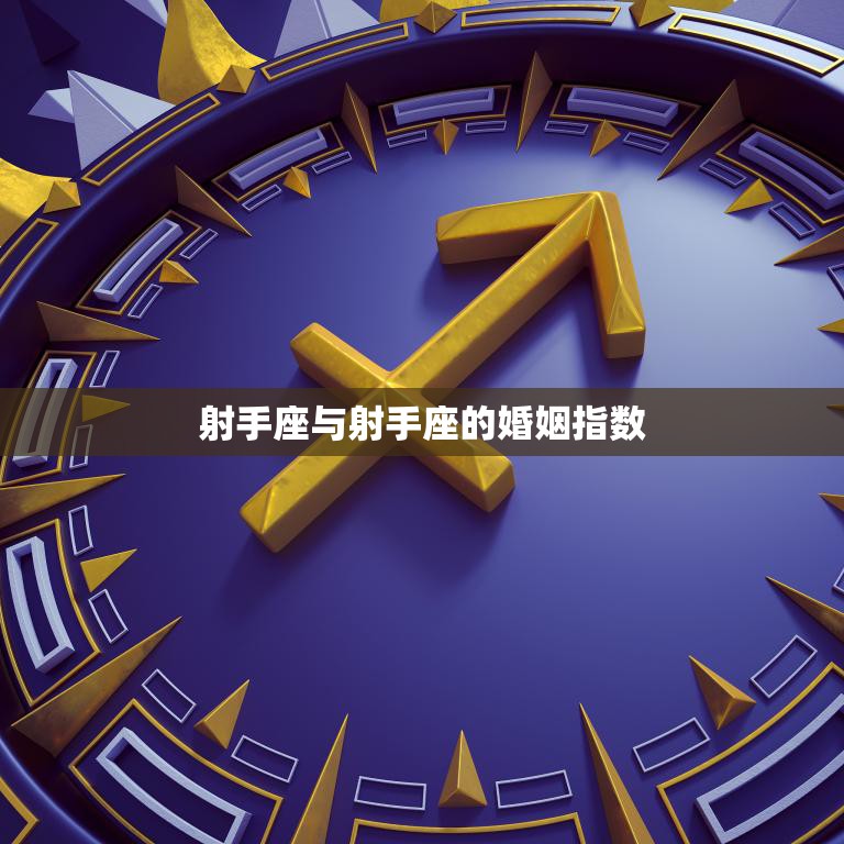 射手座与射手座的婚姻指数(双箭头相遇婚姻前景如何)