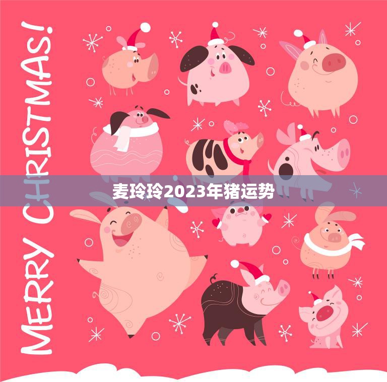 麦玲玲2023年猪运势(财运亨通事业顺利幸福)