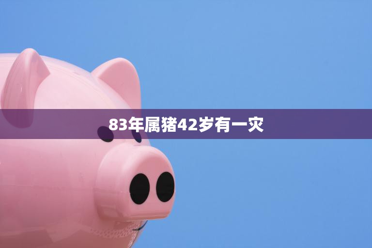 83年属猪42岁有一灾(如何化解)