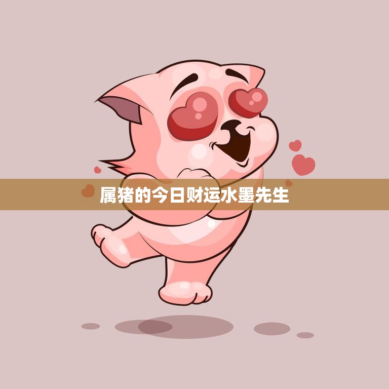 属猪的今日财运水墨先生(解读财运旺盛投资有望获利丰厚)
