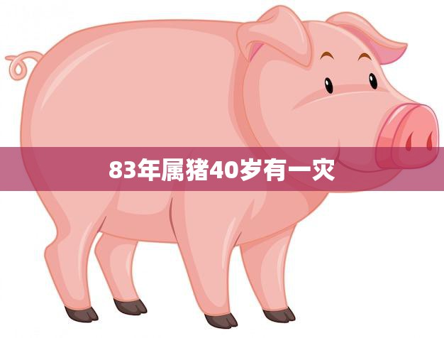 83年属猪40岁有一灾(如何化解)