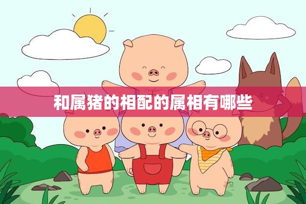 和属猪的相配的属相有哪些(属相配对大揭秘)