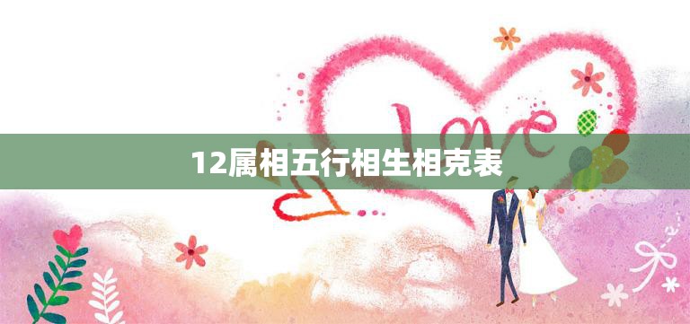 12属相五行相生相克表(掌握属相五行看懂相生相克)
