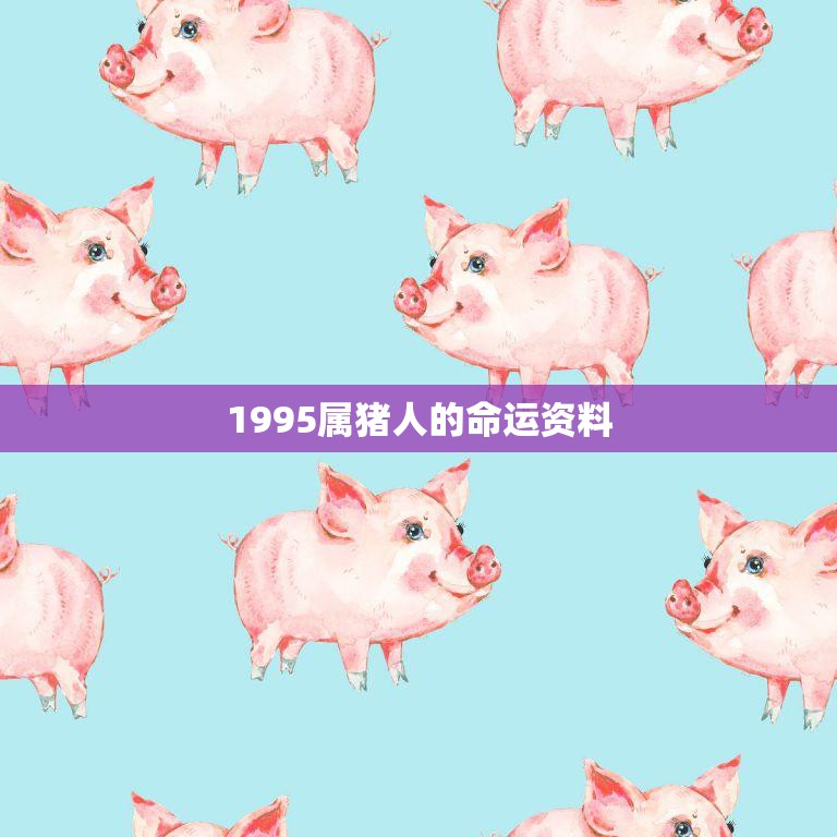 1995属猪人的命运资料(探究财运、事业、婚姻、健康等方面的预测)
