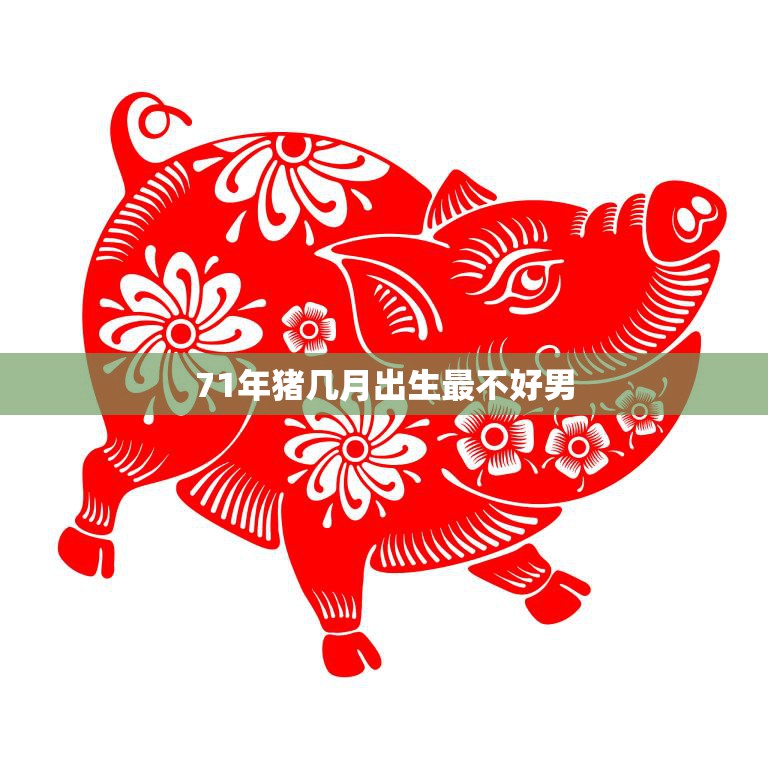 71年猪几月出生最不好男(如何避免命运的坎坷)