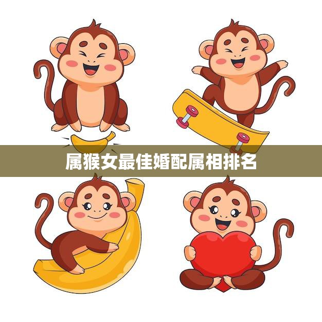 属猴女最佳婚配属相排名(谁最适合与属猴女结婚)