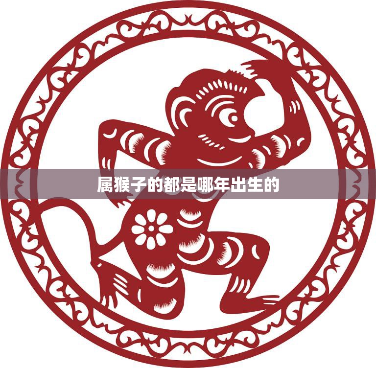 属猴子的都是哪年出生的(猴年生肖解析)