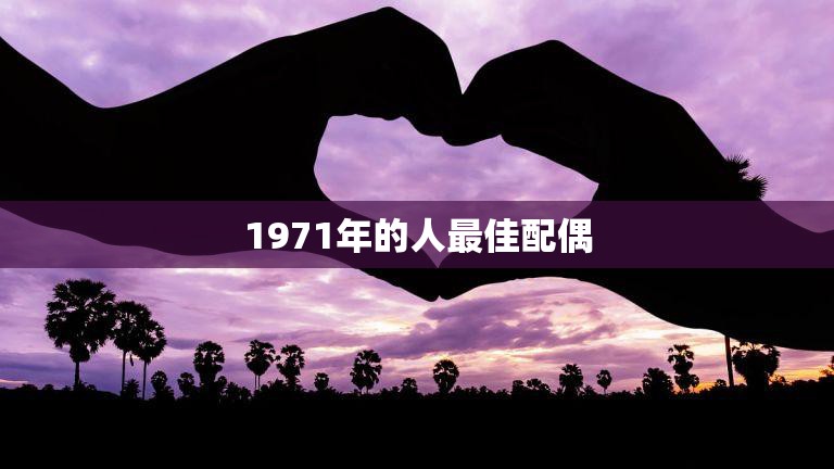 1971年的人最佳配偶(为什么他们是完美的伴侣)