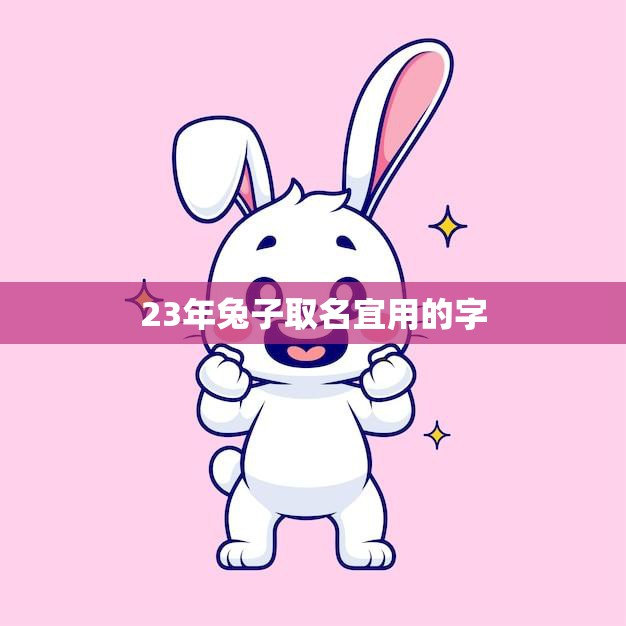 23年兔子取名宜用的字(如何选择兔年宝宝名字指南)