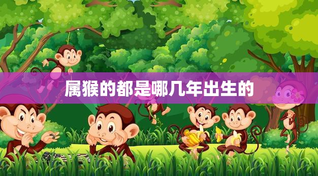 属猴的都是哪几年出生的(解密猴年生肖探究猴年人的性格特点)