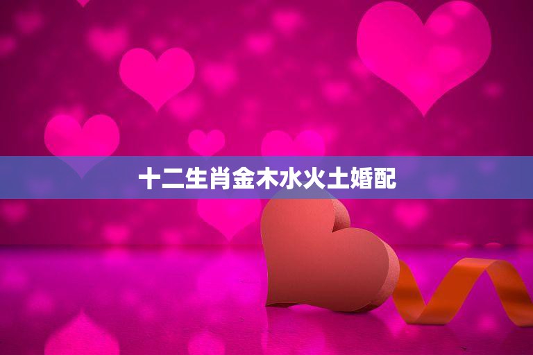 十二生肖金木水火土婚配(如何选择最佳配对)