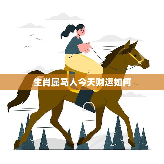 生肖属马人今天财运如何(走好运还是要小心谨慎)