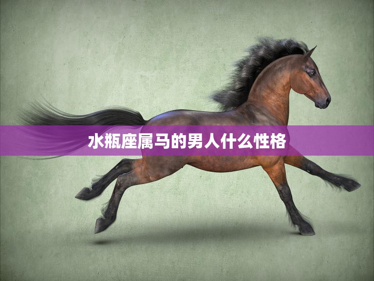 水瓶座属马的男人什么性格(解析独立、创新、自由的双重性格)