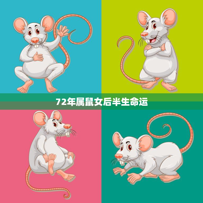 72年属鼠女后半生命运(如何转运)