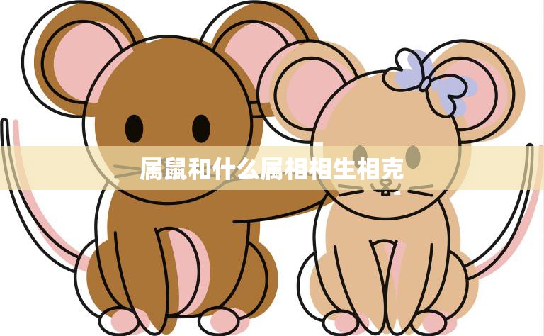 属鼠和什么属相相生相克(详解相生相克大揭秘)