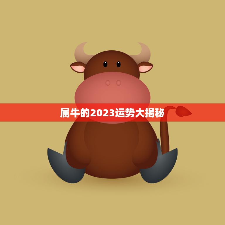 属牛的2023运势大揭秘(财运旺盛事业顺利)