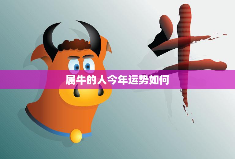 属牛的人今年运势如何(2023年属牛人的财运、事业、感情运势大揭秘)