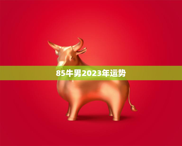 85牛男2023年运势(财运亨通事业顺利感情稳定)