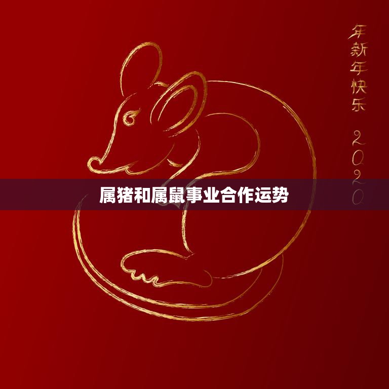 属猪和属鼠事业合作运势(默契十足共创辉煌)