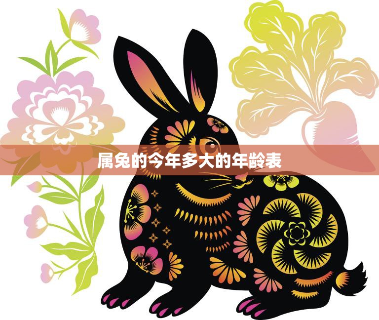 属兔的今年多大的年龄表(兔年生肖年龄一览表)