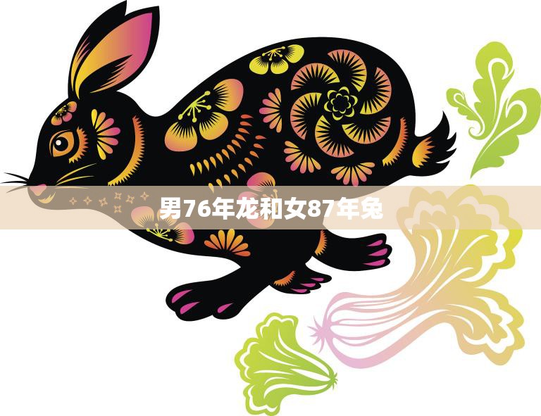 男76年龙和女87年兔(异龄恋的真爱之路)