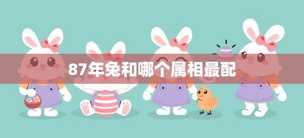 87年兔和哪个属相最配(选择最佳伴侣的秘诀)