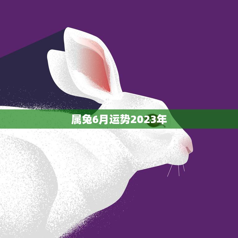 属兔6月运势2023年(事业顺遂财运亨通)